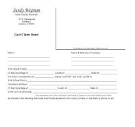 41 Free Quitclaim Deed Forms & Templates ᐅ TemplateLab
