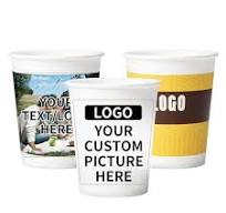 Amazon.com: Custom Coffee Paper Cups 8 oz 12 oz 16 oz, Paper ...
