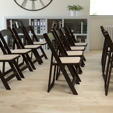 4 antique wood folding chairs with padded seats made in america. Amazon Com Emma Oliver Chocolate Wood Folding Chair With Detachable Vinyl Padded Seat Home Kitchen