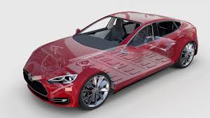 Tesla Model S With Chassis Interior Rev Model Tesla Chassis Rev Tesla Model Tesla Model S Car 3d Model