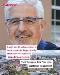 Zum 1. September 2025 wird Pfarrer Monsignore Heinz-Peter Teller erneut zum  Stadtdechanten von Leverkusen ernannt. Bereits seit 2007 hat er dieses Amt  inne. Teller reagierte erfreut auf den Vertrauensbeweis. Den ganzen Artikel