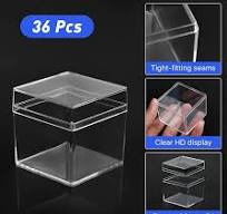Amazon.com: Aemygo 36 Pcs Clear Acrylic Boxes, 2 Inch Small ...