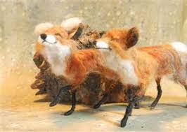 Sarafina Fox Supply Pack Needle Felted Fox Felt Dragon Felt Animals