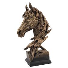 Allsculptures.com offers a huge selection of garden sculptures, statues, and lawn ornaments that are sure to dramatically enhance your outdoor living area. Looyar Resin Horse Head Statue Sculpture Ornament Collectible Figurine Craft Furnishing For Home Decor Farm House Living Room Porch Decoration Office Desk Desktop Table Wine Cabinet Arrangement Gift Buy Online In Antigua