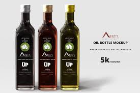 Amber Glass Oil Bottle Mockup Oil Bottle Bottle Mockup Olive Oil Bottles