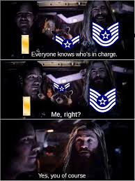 Find and save thor memes | nordic god of thunder. Just Military Things Feel Cute Might Get Demoted Later Idk Album On Imgur