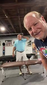 Morning walk with Mike, with JimCheccio getting a chiropractic adjustment ,  ., ., ., #Chiropractor #Adjustment #Health #Funny #Pain #Shoulder #Jersey