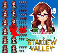 Charactors Portraits Mods For Change Harvey To Female Stardew Valley Harvey Girls Valley