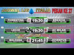 Jadwal Liga Italia Serie A Pekan Ke 27 Dan Klasemen Terbaru Seria A Ital Di 2020 Italia Verona Video