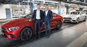2019 Mercedes Benz Cls Production Starts In Germany Carscoops Mercedes Benz Cls Mercedes Benz Benz