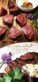 Seasoned Elk Steaks With Herb Butter Wild Game Cuisine Nevadafoodies Elk Steak Venison Recipes Cooking Venison Steaks
