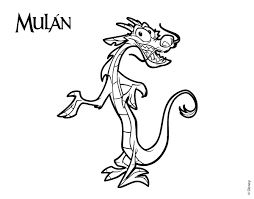 On his way, mulan will be protected by a dragon named mushu, who was sent by his ancestors. Mulan 133667 Animation Movies Printable Coloring Pages