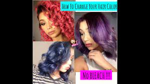 Use this temporary hair color spray on damp hair without rinsing. How To Change Your Hair Color With No Bleach Hair Recovery Tips Youtube