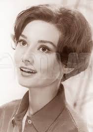 Audrey Hepburn With Short Hair, Portrait Photograph Print SOAPP0911636YL