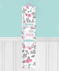 Toad And Lily Field Of Roses Personalized Growth Chart Zulily