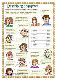 Describing Character Part 3 Describing Characters English Language Teaching English Classroom