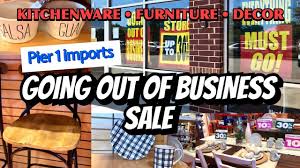 5,000 brands of furniture, lighting, cookware, and more. Pier 1 Imports Going Out Of Business Sale Kitchenware Home Decor Store Walkthrough Youtube