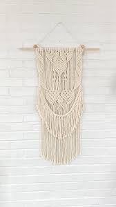 You require some loops and macrame cords a bit difficult project, this boho diy macrame wall hanging can be the one if you are looking for a macrame with curves. Modern Macrame Wall Hanging Boho Chic Wall Decor Tapestry Fringe Bohemian Macrame Wall Hanging Modern Macrame Macrame