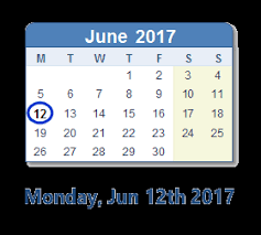 If the day falls on a weekend, the public holiday shifts to the following monday. 12 June 2017 Date In History News Social Media Day Info