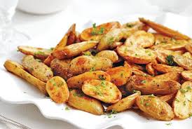 Crispy Roasted Fingerling Potatoes Canadian Living Roasted Fingerling Potatoes Fingerling Potatoes Recipes