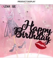 Woman happy birthday queen images. Glitter Pink Single Girl Party Cake Topper Happy Birthday Boy Girl Dessert Flag Sexy Queen Cake Topper Women Party Supplies Cake Decorating Supplies Aliexpress