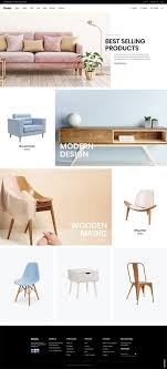 Landing Furniture Website Furniture Layout Design