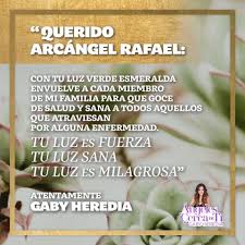 El nombre del arcángel rafael significa «sanador de dios». Angeles Cerca De Ti Auf Twitter Poderosa Oracion Al Arcangel Rafael Para Pedir Por La Salud De Tu Familia O Cualquier Persona Que Atraviesa Una Enfermedad Es La Oracion Que Mencione Durante