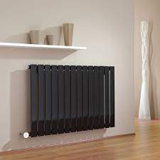 radiateur design electrique horizontal noir 63 5 cm x 98 cm x 4 6 cm delta designer radiator electric radiators radiators