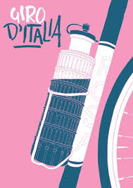 El giro de italia, con todas sus particularidades y peculiaridades, es una ronda de tres semanas por lo demás, el 103º giro de italia no variará en exceso respecto de la propuesta clásica que nos. Giro Ditalia Art Print Bike Poster Cycling Artwork Bike Illustration