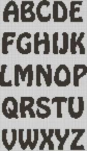 Alphabet Knitting Using Letter Charts Cross Stitch
