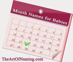 The Art Of Naming 12 Months Of Baby Names