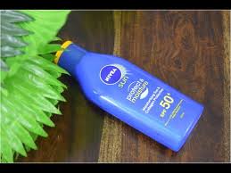 Nivea ultra sensitive immediate soothing sun lotion 30. Nivea Sun Protect And Moisture Spf 50 Review Nivea Sunscreen Lotion Beauty Express Youtube