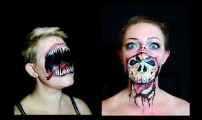 Halloween masks are often inspired by classic characters in scary movies, politicians, pop culture and trends and can be purchased from a retailer or handmade. Make Up Artist Paints The Most Mind Fucking Scary Halloween Masks Art Sheep