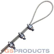 Galvanised Steel Wire Rope Grips Din741 Rope Clamps Gs
