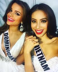 Phạm Hương vui vẻ rủ HH Dominican về Việt Nam sau Miss Universe