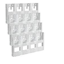 Single pocket a5 wall mounted leaflet holder in portrait (screws not supplied). Azar Displays Wall Mount Brochure Holder Trifold 16 Pockets 15 X 19 Office Depot