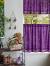 Short Purple Kitchen Curtains