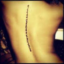 Mind Blowing Arabic Spine Tattoo For Funky Boy Filipino Tattoos Spine Tattoo Tattoos