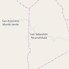 Mapa De San Sebastian Nicananduta Oaxaca