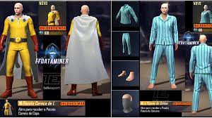 👊💥saitama en free fire// todas las recompensas de colaboracion one punch man con free fire en 2021👊💥resumen detallando todas las recompensas de esta nuev. Free Fire And One Punch Man Skin Collection Leaked Online