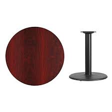 Flash Furniture 36 Round Mahogany Laminate Table Top With 24 Round Table Height Base Best Dining Table Table Tops And Bases Laminate Table Top Mahogany Table