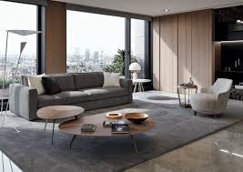 Stonenesse tufted storage ottoman grey. Sofa With Simple Lines And Soft Volumes Idfdesign