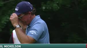 Phil mickelson, faced with a severe downhill lie, on a shot over a bunker, greenside on the 18th hole saturday at the barclays, mulled the possibilities after his drive went wayward. Phil Mickelson Round 3 Recap At 2020 Travelers Championship Pga Tour