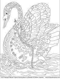 Two cartoon swans of black and white color. Free Coloring Pages Cleverpedia S Coloring Page Library Free Coloring Pages Abstract Coloring Pages Animal Coloring Pages
