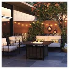 Fernhill Metal Patio Loveseat Linen Threshold Backyard Decor Patio Decor Patio Dining Set