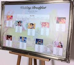 Disney Themed Wedding Table Plan Seating Chart Wedding