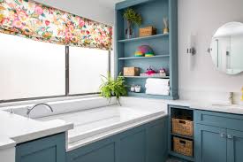 Use a delicate pedestal with nice storage and get smaller bathroom shelves rather than a linen closet. Open Shelving Bathroom Ideas Houzz
