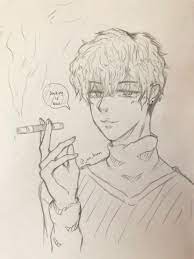 What is the difference between anime and manga? Junfriedrice On Twitter Smoking Is Bad Like Bad Bad Drawing Sketch Ikemen Cuteboy Drawtober2020 Anime Traditionalart Animeboy Turtleneck Bishounen Artist Artistsontwitter Artistsofsea Nobodyartistclub Under100gang Halloween2020