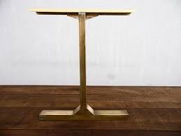 Modern Vintage Custom Brass Table Legs 28 Besik Single Bar Table Legs Metal 24 Width Base Height 26 32 Set 2 Dining Table Legs Table Legs Metal Table Legs