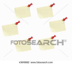 Sticky Note Flow Chart Stock Image